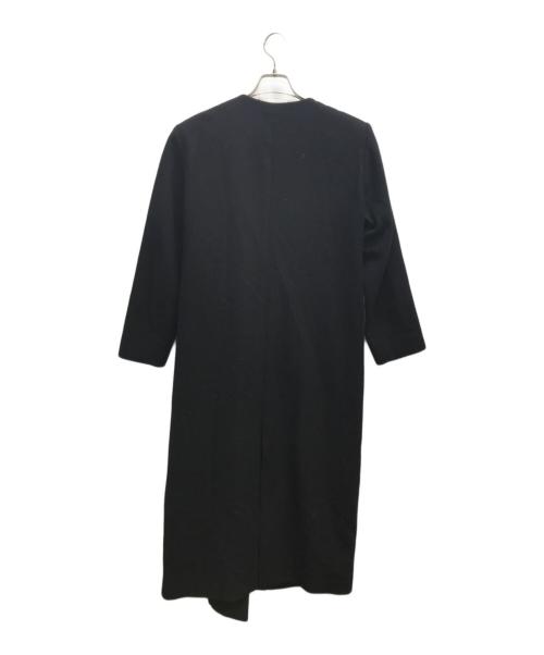 MIDIUMISOLID（ミディウミソリッド）MIDIUMISOLID (ミディウミソリッド) ウールノーカラーコート ブラック サイズ:不明（実寸サイズをご確認ください）の古着・服飾アイテム