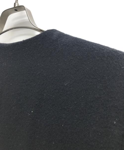 MIDIUMISOLID（ミディウミソリッド）MIDIUMISOLID (ミディウミソリッド) ウールノーカラーコート ブラック サイズ:不明（実寸サイズをご確認ください）の古着・服飾アイテム