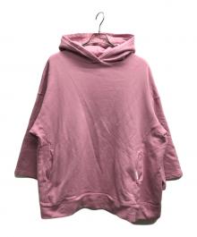 nest Robe（ネストローブ）の古着「コットンリネンフードプルオーバーパーカー」｜ピンク