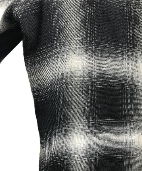 CELINE（セリーヌ）CELINE (セリーヌ) Skinny Western Check Shirt ブラック サイズ:37の古着・服飾アイテム