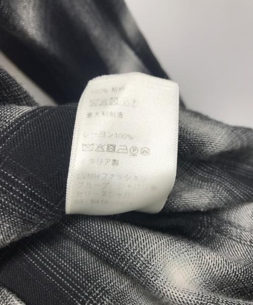 CELINE（セリーヌ）CELINE (セリーヌ) Skinny Western Check Shirt ブラック サイズ:37の古着・服飾アイテム