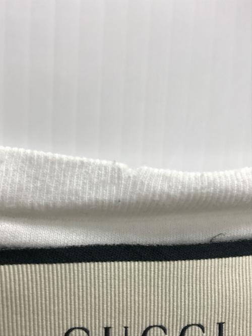GUCCI（グッチ）GUCCI (グッチ) ロゴ ウォッシュドオーバーサイズ Tシャツ ホワイト サイズ:Sの古着・服飾アイテム