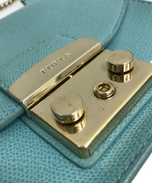 FURLA（フルラ）FURLA (フルラ) チェーンショルダーバッグ スカイブルーの古着・服飾アイテム