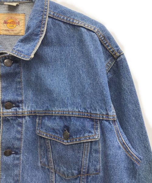 Hard Rock cafe（ハードロックカフェ）Hard Rock cafe (ハードロックカフェ) デニムジャケット インディゴ サイズ:Lの古着・服飾アイテム