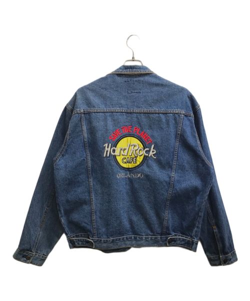 Hard Rock cafe（ハードロックカフェ）Hard Rock cafe (ハードロックカフェ) デニムジャケット インディゴ サイズ:Lの古着・服飾アイテム