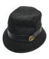 GUCCI (グッチ) GGキャンバスバケットハット ブラック サイズ:M：19000円