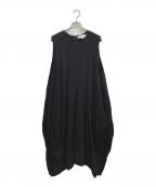 ENFOLDエンフォルド）の古着「ノースリーブバルーンワンピース」｜ブラック