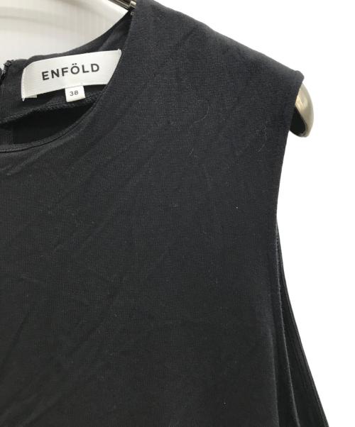ENFOLD（エンフォルド）ENFOLD (エンフォルド) ノースリーブバルーンワンピース ブラック サイズ:38の古着・服飾アイテム
