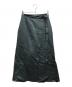 FRAY ID（フレイ アイディー）の古着「ナローサテンスカート」｜グリーン