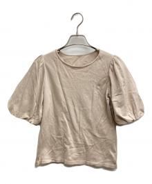 FOXEY（フォクシー）の古着「パフスリーブニット」｜ベージュ