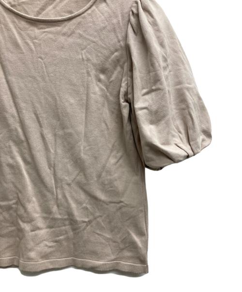 FOXEY（フォクシー）FOXEY (フォクシー) パフスリーブニット ベージュ サイズ:38の古着・服飾アイテム