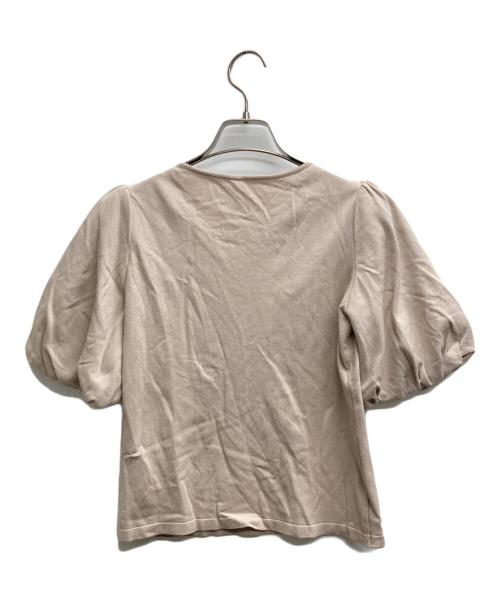 FOXEY（フォクシー）FOXEY (フォクシー) パフスリーブニット ベージュ サイズ:38の古着・服飾アイテム