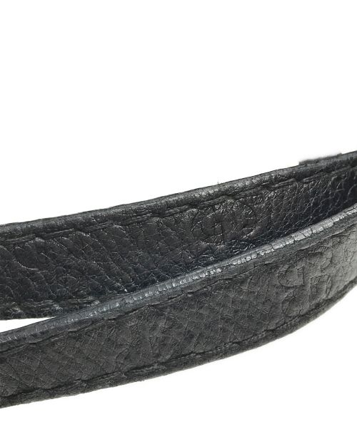 GUCCI（グッチ）GUCCI (グッチ) ワンショルダーレザーバッグ ブラックの古着・服飾アイテム