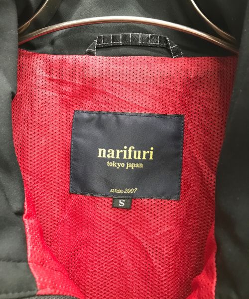 narifuri（ナリフリ）narifuri (ナリフリ) リップ サイクルベンチレーションブルゾン ブラック サイズ:Sの古着・服飾アイテム