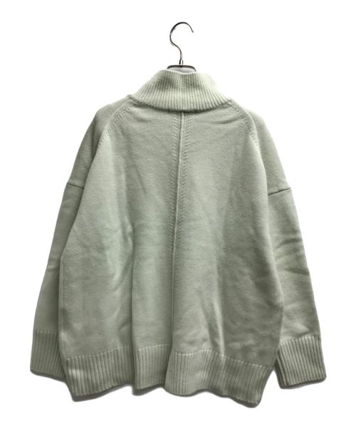 23区（ニジュウサンク）23区 (ニジュウサンク) ウールカシミヤブレンドスタンドネックニット 黄緑 サイズ:38の古着・服飾アイテム
