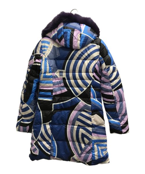 Emilio Pucci（エミリオ プッチ）Emilio Pucci (エミリオ プッチ) 総柄ダウンコート マルチカラー サイズ:38の古着・服飾アイテム