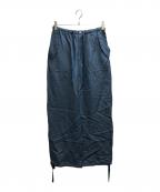 l’heritage martiniqueレリタージュ マルティニーク）の古着「ドビーサテンパラシュートパンツ」｜スカイブルー