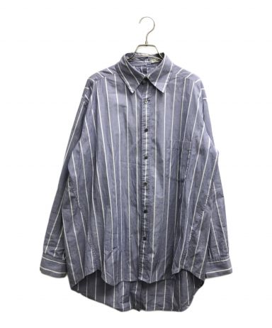 中古・古着通販】UJOH (ウジョー) ストライプシャツ ブルー サイズ:2