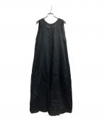 BEAUTY&YOUTHビューティーアンドユース）の古着「バックリボンノースリーブワンピース」｜ブラック