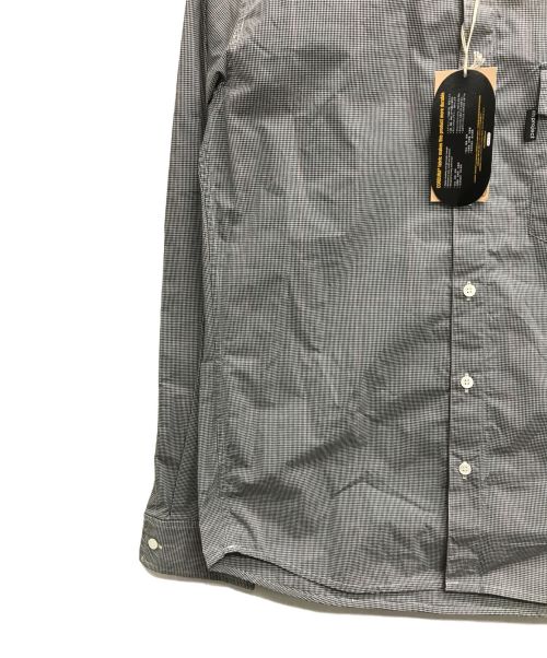 rin project（リンプロジェクト）rin project (リンプロジェクト) バックポケットチェックシャツ グレー サイズ:Mの古着・服飾アイテム