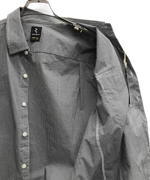 rin project（リンプロジェクト）rin project (リンプロジェクト) バックポケットチェックシャツ グレー サイズ:Mの古着・服飾アイテム