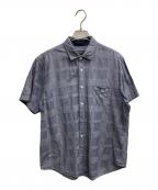 BLACK LABEL CRESTBRIDGEブラックレーベル クレストブリッジ）の古着「半袖シャツ」｜ネイビー