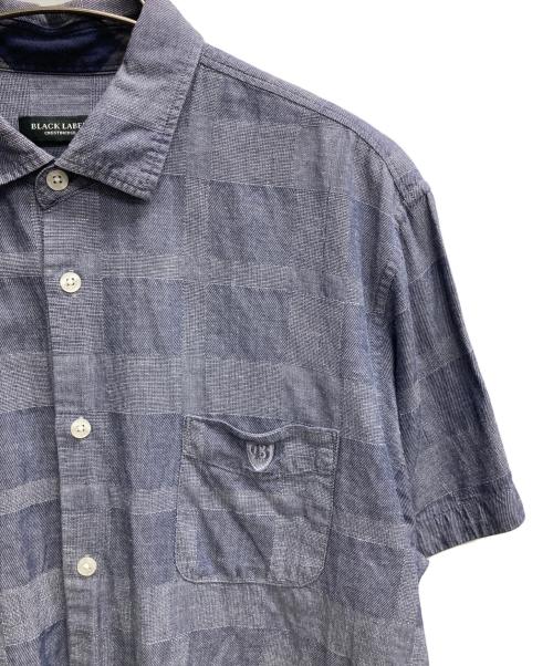 BLACK LABEL CRESTBRIDGE（ブラックレーベル クレストブリッジ）BLACK LABEL CRESTBRIDGE (ブラックレーベル クレストブリッジ) 半袖シャツ ネイビー サイズ:LLの古着・服飾アイテム