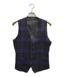 TAGLIATORE（タリアトーレ）の古着「リネンベスト」｜ネイビー