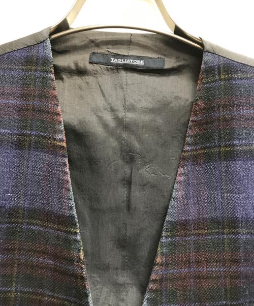 TAGLIATORE（タリアトーレ）TAGLIATORE (タリアトーレ) リネンベスト ネイビー サイズ:不明（実寸サイズをご確認ください）の古着・服飾アイテム
