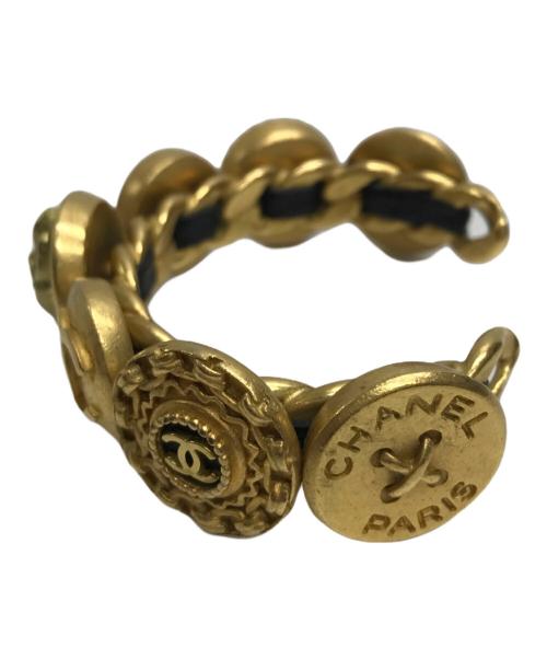 CHANEL（シャネル）CHANEL (シャネル) メダリオンブレスレット ブラック×ゴールドの古着・服飾アイテム