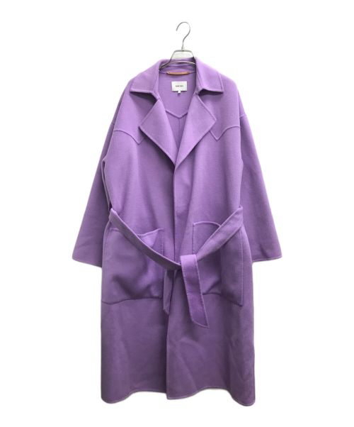 nanushka（ナヌーシュカ）nanushka (ナヌーシュカ) ウールシルクダブルフェイスコート パープル サイズ:XSの古着・服飾アイテム