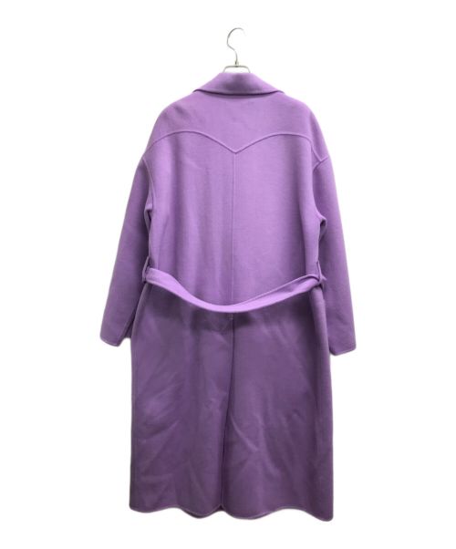 nanushka（ナヌーシュカ）nanushka (ナヌーシュカ) ウールシルクダブルフェイスコート パープル サイズ:XSの古着・服飾アイテム