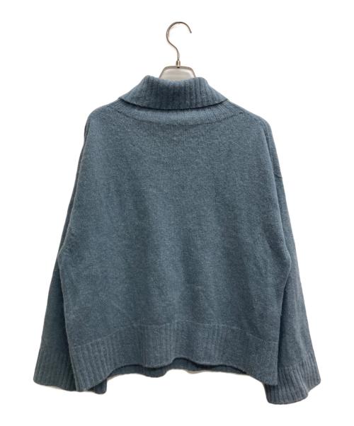 Whim Gazette（ウィムガゼット）Whim Gazette (ウィムガゼット) アンゴラブレンドハイネックニット スカイブルー サイズ:Fの古着・服飾アイテム