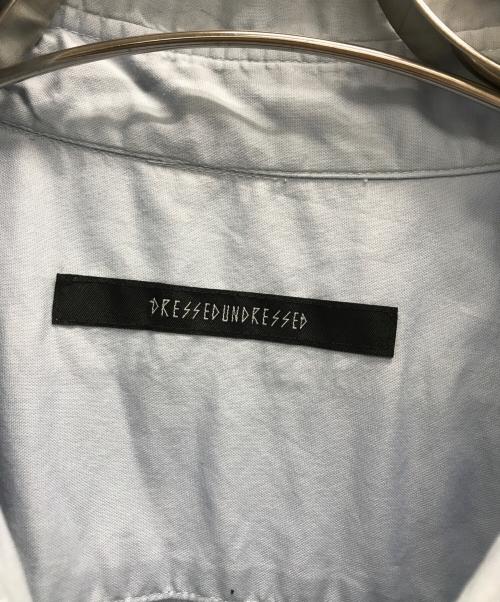 DRESSEDUNDRESSED（ドレスドアンドレスド）DRESSEDUNDRESSED (ドレスドアンドレスド) Logo Text Embroidered Oversized Shirt スカイブルー サイズ:不明（実寸サイズをご確認ください）の古着・服飾アイテム