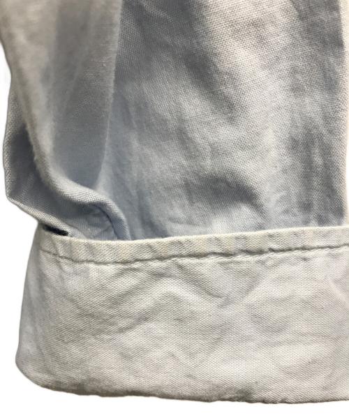 DRESSEDUNDRESSED（ドレスドアンドレスド）DRESSEDUNDRESSED (ドレスドアンドレスド) Logo Text Embroidered Oversized Shirt スカイブルー サイズ:不明（実寸サイズをご確認ください）の古着・服飾アイテム