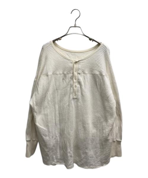 CHAOS（カオス）CHAOS (カオス) バックヘンリーネックプルオーバーカットソー ホワイト サイズ:Freeの古着・服飾アイテム