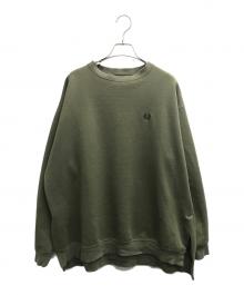 FRED PERRY（フレッドペリー）の古着「ロゴスウェット」｜カーキ