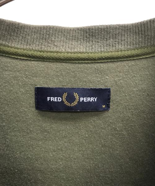 FRED PERRY（フレッドペリー）FRED PERRY (フレッドペリー) ロゴスウェット カーキ サイズ:Mの古着・服飾アイテム