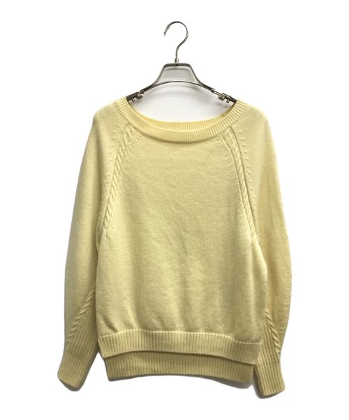 ANAYI（アナイ）ANAYI (アナイ) ボートネックニット イエロー サイズ:38の古着・服飾アイテム