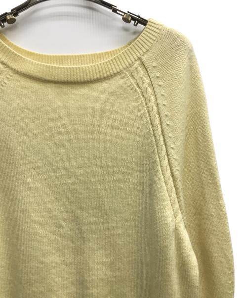 ANAYI（アナイ）ANAYI (アナイ) ボートネックニット イエロー サイズ:38の古着・服飾アイテム