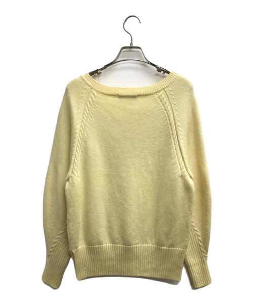 ANAYI（アナイ）ANAYI (アナイ) ボートネックニット イエロー サイズ:38の古着・服飾アイテム