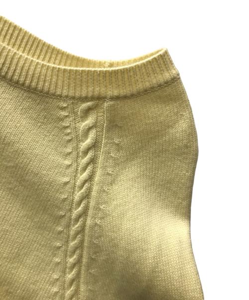 ANAYI（アナイ）ANAYI (アナイ) ボートネックニット イエロー サイズ:38の古着・服飾アイテム