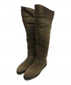 Ferragamoフェラガモ）の古着「ロングムートンブ―ツ」｜ブラウン