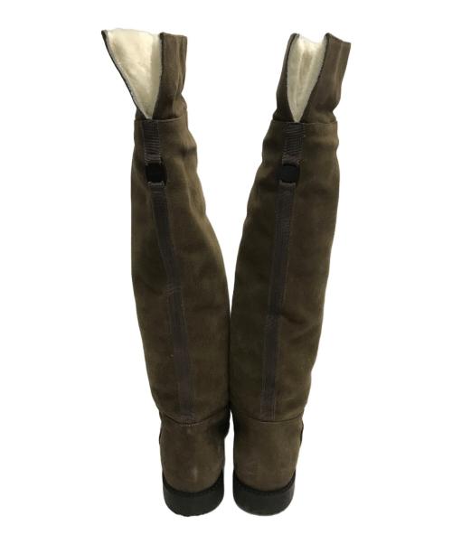 Ferragamo（フェラガモ）Ferragamo (フェラガモ) ロングムートンブ―ツ ブラウン サイズ:5の古着・服飾アイテム