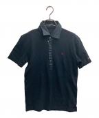 BURBERRY BLACK LABELバーバリーブラックレーベル）の古着「ポロシャツ」｜ブラック