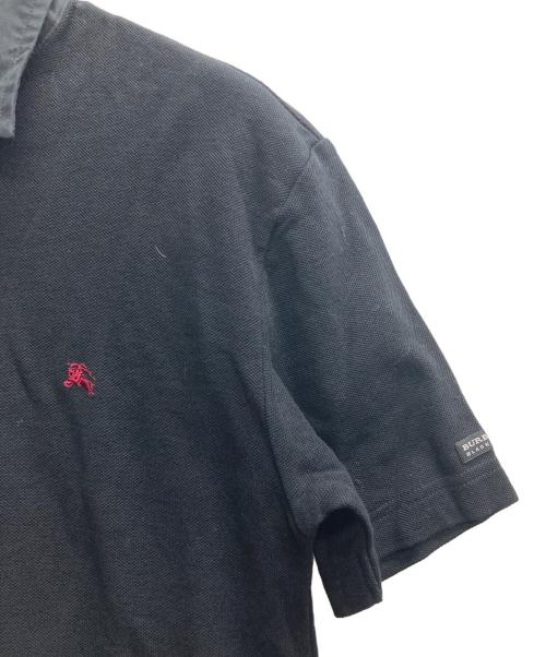BURBERRY BLACK LABEL（バーバリーブラックレーベル）BURBERRY BLACK LABEL (バーバリーブラックレーベル) ポロシャツ ブラック サイズ:2の古着・服飾アイテム