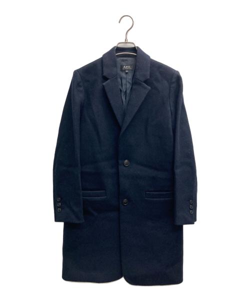 A.P.C.（アーペーセー）A.P.C. (アーペーセー) チェスターコート ネイビー サイズ:34の古着・服飾アイテム