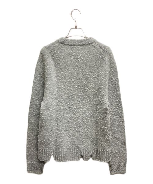 Maison Margiela（メゾンマルジェラ）Maison Margiela (メゾンマルジェラ) ピリング加工クルーネックニット グレー サイズ:Sの古着・服飾アイテム