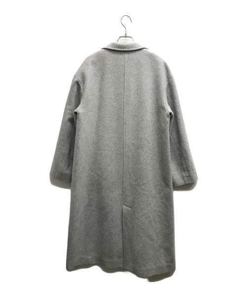 MICHEL KLEIN（ミッシェルクラン）MICHEL KLEIN (ミッシェルクラン) ウールモッサ ロングチェスターコート グレー サイズ:38の古着・服飾アイテム