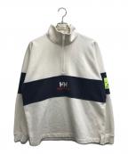 HELLY HANSENヘリーハンセン）の古着「フォーミュラー ハーフジップ スウェット ジャケット.」｜ホワイト